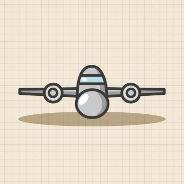 ulaşım uçak Tema öğeleri simge öğesi