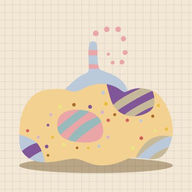 Stil kabak çizgi film öğeleri vektör, eps simgesi öğesi