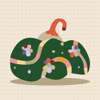 Stil kabak çizgi film öğeleri vektör, eps simgesi öğesi