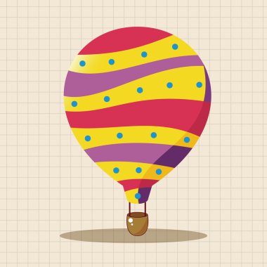 Stil sıcak hava balon Tema öğeleri vektör, eps simgesi öğesi
