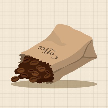 kahve çekirdeği Tema öğeleri simge öğesi