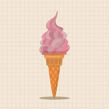 dondurma çizgi film Tema öğeleri simge öğesi