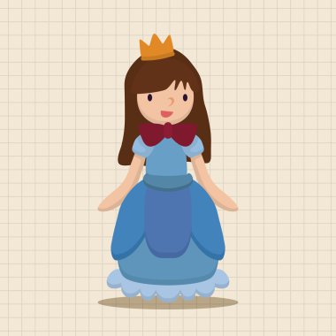 Royal Tema Prenses öğeleri simge öğesi