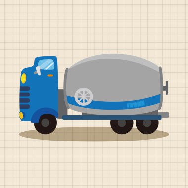 Nakliye kamyonu Tema öğeleri simge öğesi