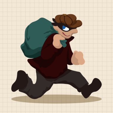 hırsız Tema öğeleri simge öğesi