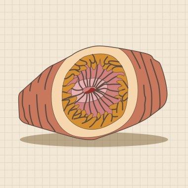 Deniz hayvan salatalık çizgi film Tema öğeleri simge öğesi