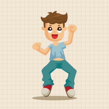 kişi tema öğeleri simge öğesi atlama