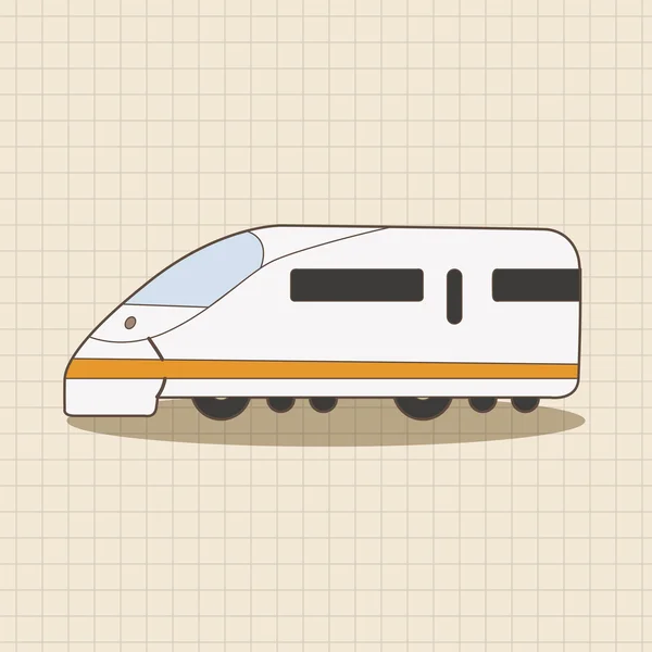Vervoer trein thema elementen vector, EPS-pictogram element — Stockvector