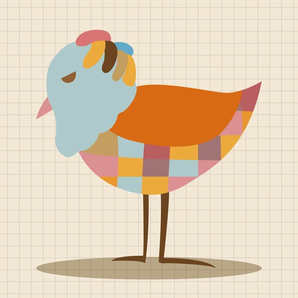 Pássaro desenho animado tema elementos vetor, elemento de ícone eps — Vetor de Stock