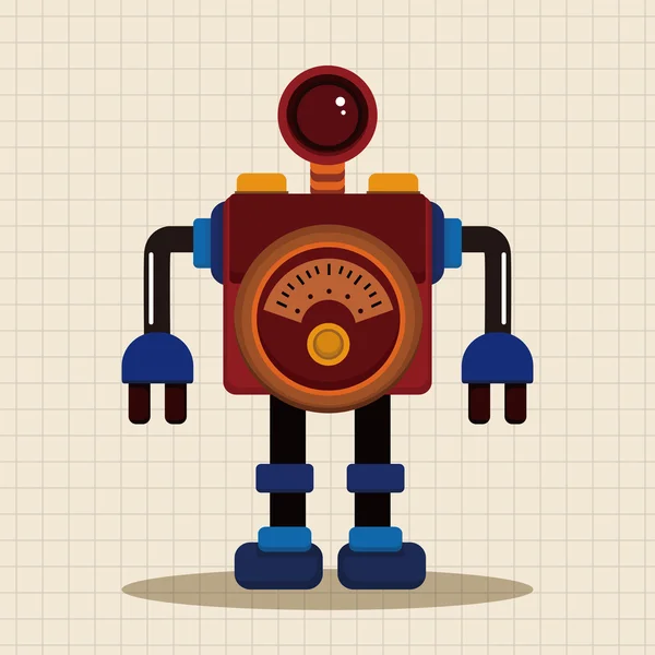 Robot tema elementos icono elemento — Archivo Imágenes Vectoriales