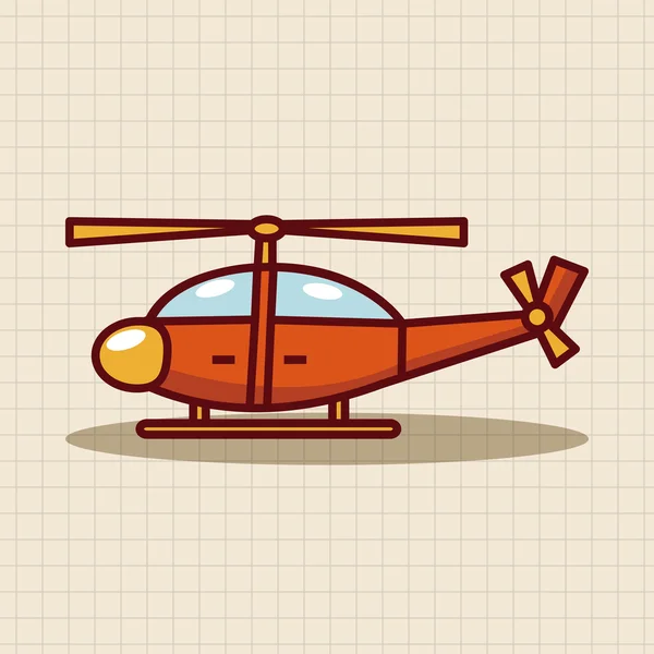 Transporte Helicópteros elemento tema ícone — Vetor de Stock