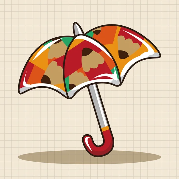 우산 테마 요소 벡터, eps 아이콘 요소 — 스톡 벡터
