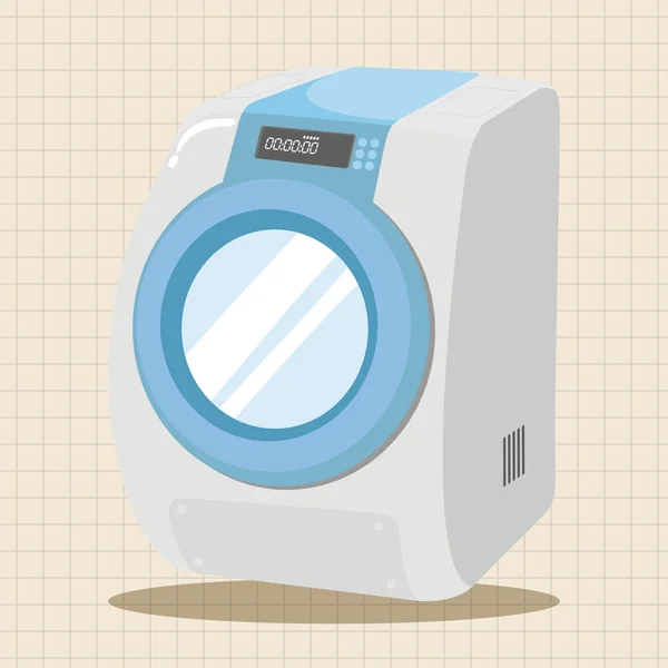 Çamaşır makinesi Tema öğeleri simge öğesi — Stok Vektör