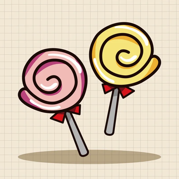 Elementos de tema de caramelo elemento icono — Vector de stock