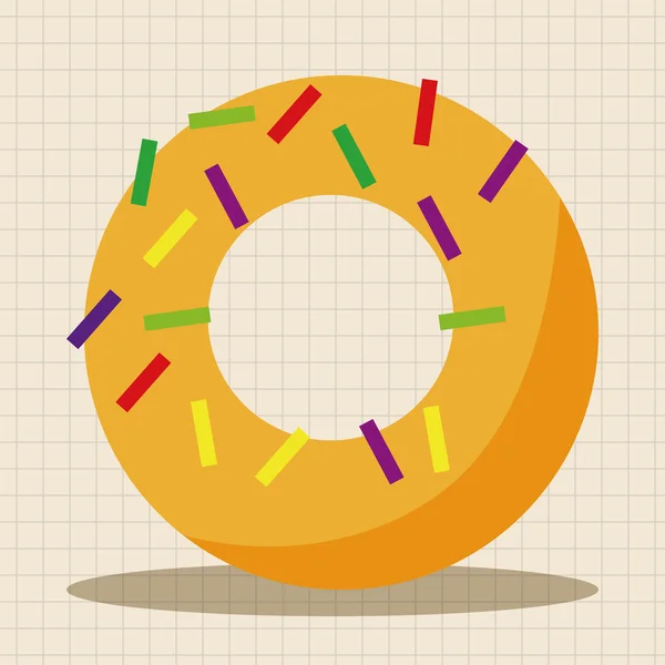 Fast Food Donut Themenelemente Symbol-Element — Stockvektor