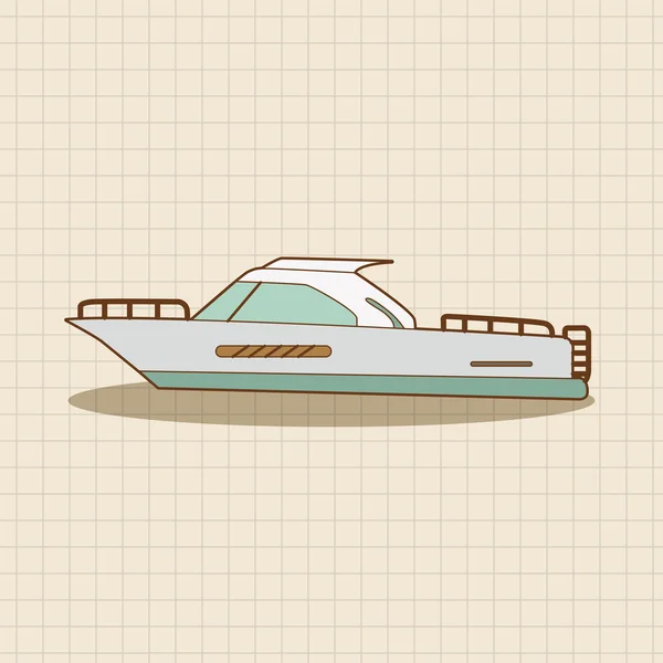 Transporte barco tema elementos vector, eps icono elemento — Vector de stock