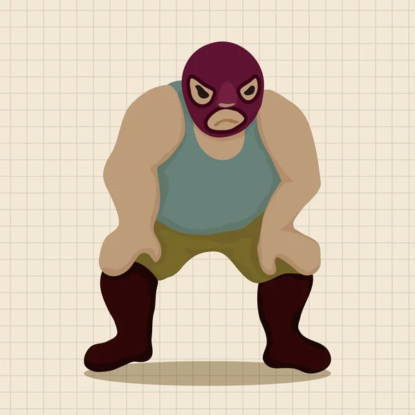 Elemento de icono de elementos de tema luchador — Vector de stock