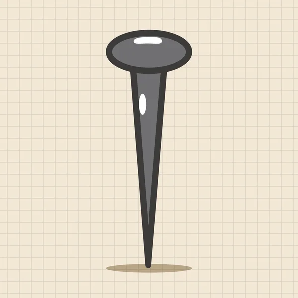 Elementos de tema tornillo elemento icono — Vector de stock