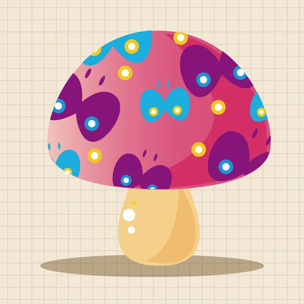 Mushroom cartoon thema elementen vector, EPS-pictogram element — Stockvector