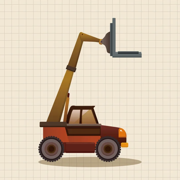 Elementi di trasporto camion tema elemento icona — Vettoriale Stock