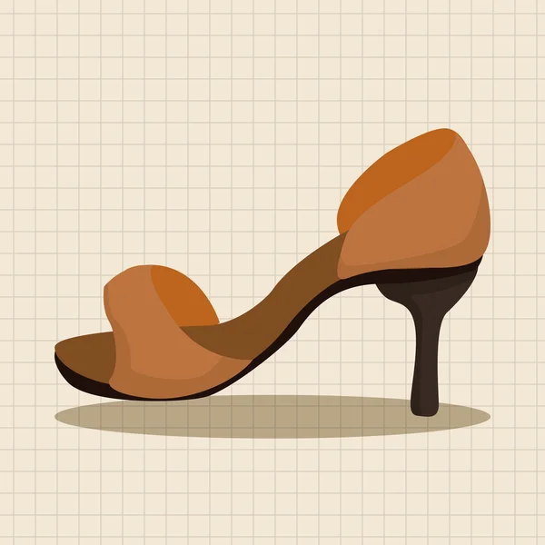High-heeled shoes style theme elements vector,eps icon element — Stock Vector