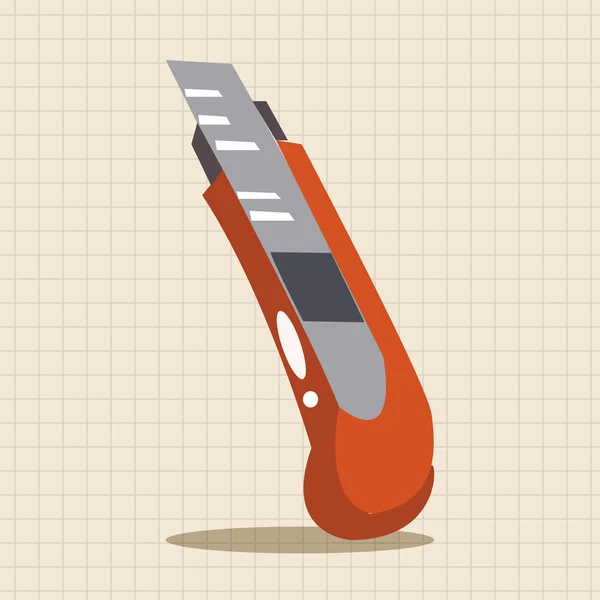 Couteau utilitaire éléments thème élément icône — Image vectorielle