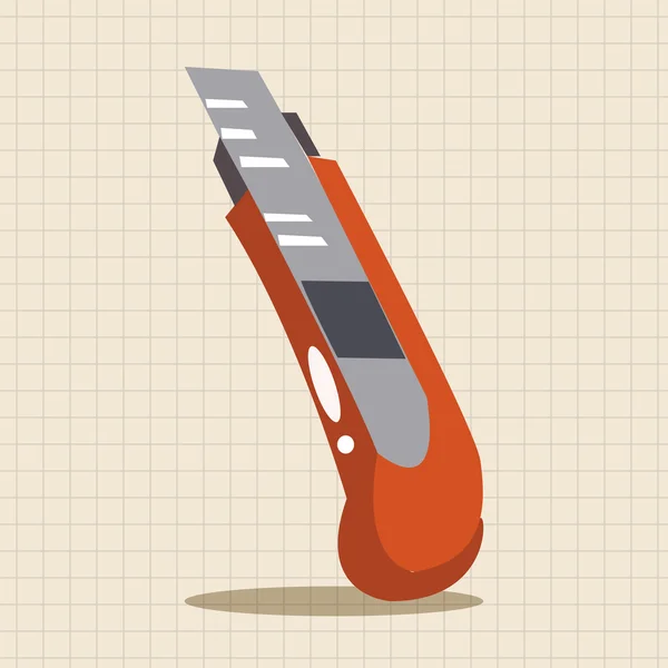 Cuchillo de utilidad tema elementos icono elemento — Vector de stock