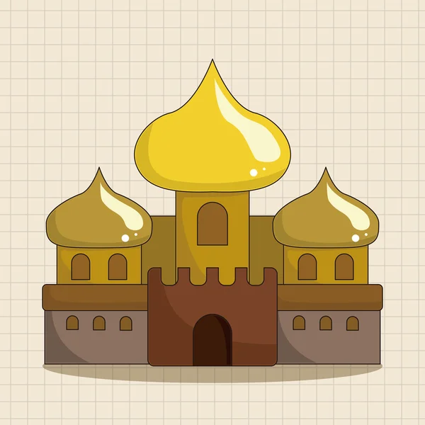 Elemento icono elementos temáticos castillo — Archivo Imágenes Vectoriales