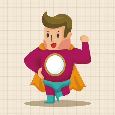 Superman Tema öğeleri simge öğesi