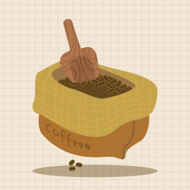 kahve çekirdeği Tema öğeleri simge öğesi