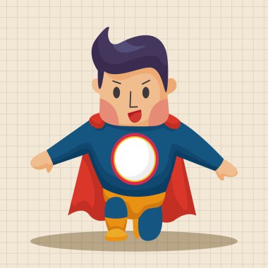 Superman Tema öğeleri simge öğesi