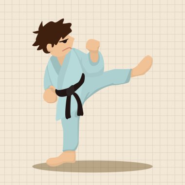 Taekwondo Tema öğeleri vektör, eps simgesi öğesi
