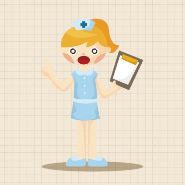 Hemşire Tema öğeleri simge öğesi