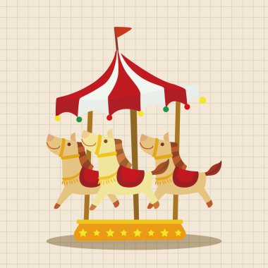 Eğlence Parkı İmkanları Tema öğeleri simge öğesi