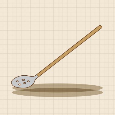 Bahçe küreği simgesi öğesi