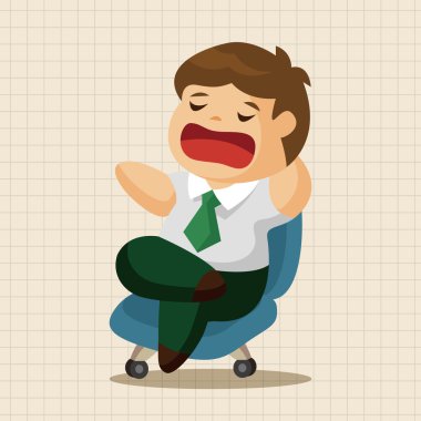 Ofis çalışanları Tema öğeleri simge öğesi