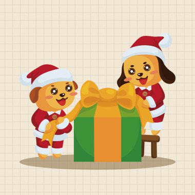 Noel Baba Tema öğeleri simge öğesi