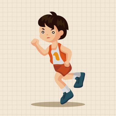 Atletizm sporcular Tema öğeleri simge öğesi