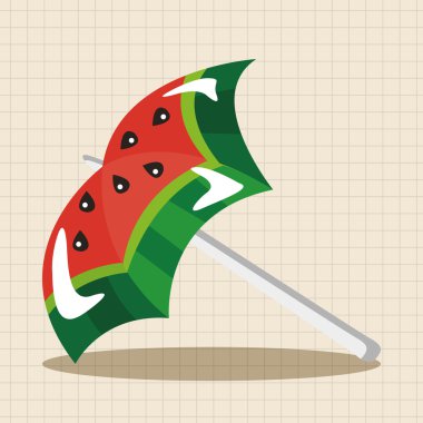 plaj donanımları şemsiye Tema öğeleri simge öğesi