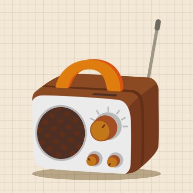 radyo Tema öğeleri vektör, eps simgesi öğesi