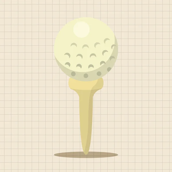 Equipo de golf elementos temáticos icono elemento — Vector de stock