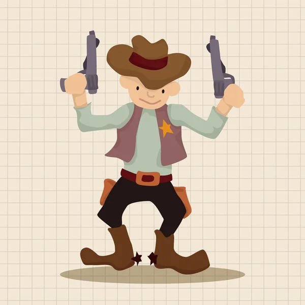 Cowboy theme elements vector,eps icon element — Stock Vector