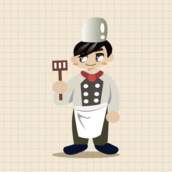 Elementos de tema de chef elemento icono — Vector de stock