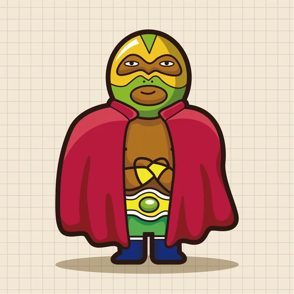 Elemento de icono de elementos de tema luchador — Vector de stock