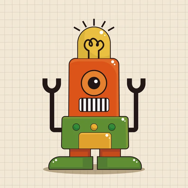 Robot tema elementos vector, eps icono elemento — Vector de stock