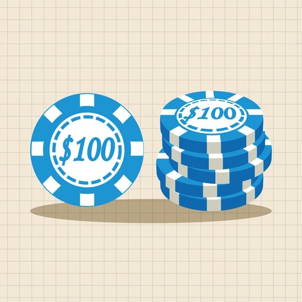 Casino número bola tema elementos icono elemento — Vector de stock