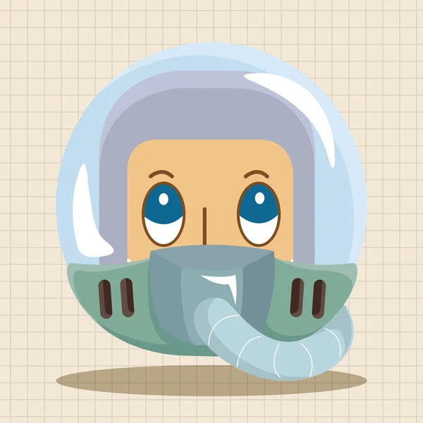 Spaceman thema elementen pictogram element — Stockvector