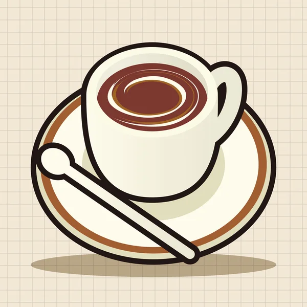 Елемент піктограми елементів теми кави — стоковий вектор