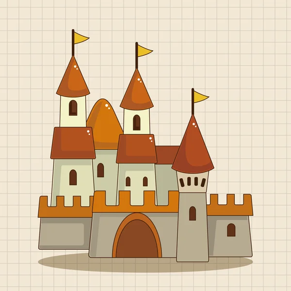 Элемент иконки элементов замка — стоковый вектор