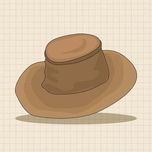 Sombrero de pesca elementos tema icono elemento — Vector de stock